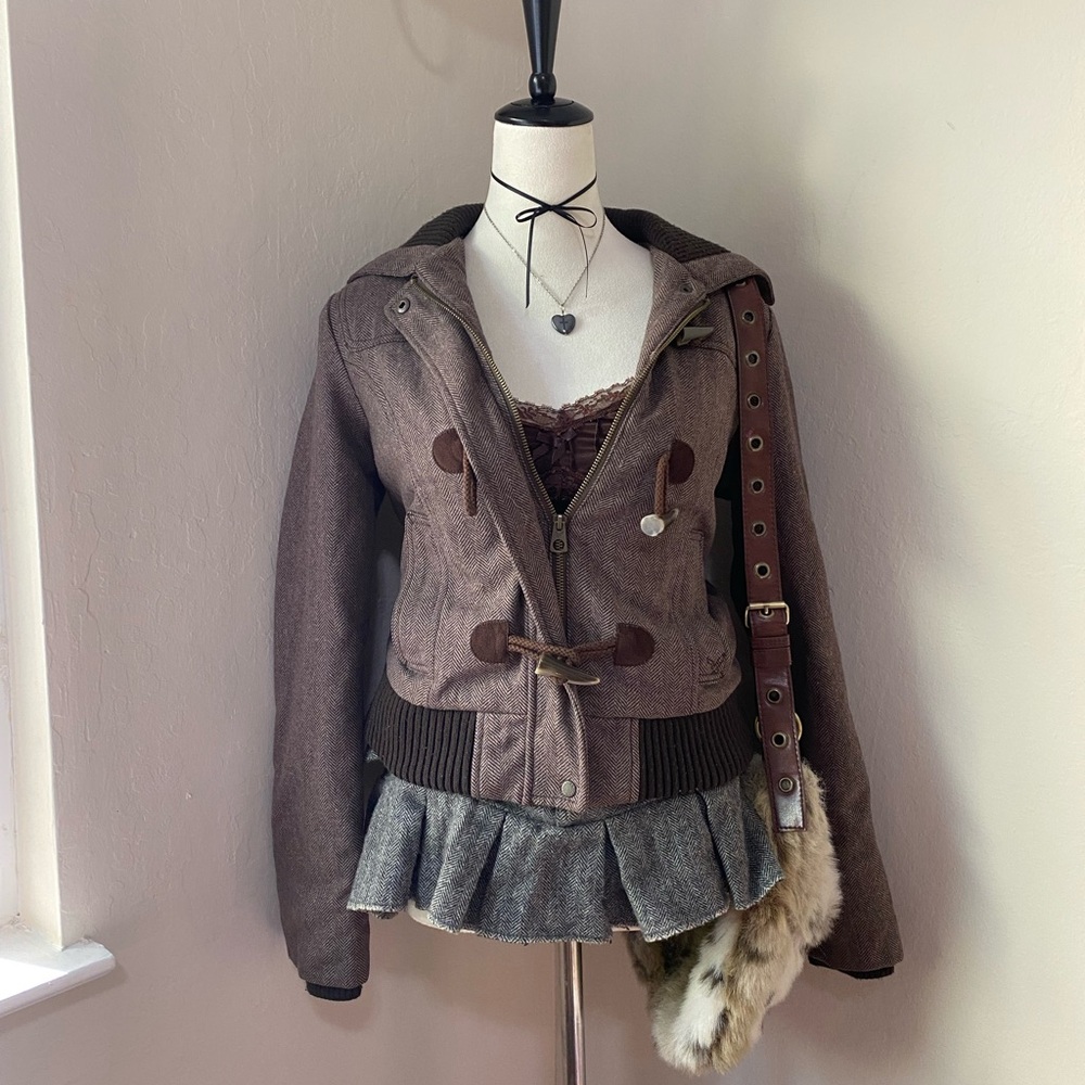 American Eagle Outfitters Brown Utility Jacket